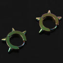 Men's women's fashion Titanium Steel Punk Rivet Ear Studs Gothic Hoop Earri O8E1