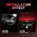 USB Car Interior Atmosphere Starry Sky Lamp Ambient Star Red Light LED Proj R2U7