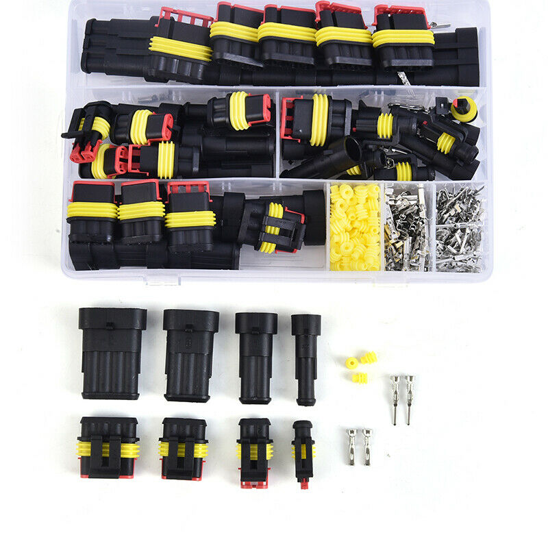 352pcs HID Waterproof Connectors 1/2/3/4 Pin 26 Sets Car Electrical Wire  PSEAU