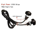 2Pcs 12V Eagle Eye LED DRL Lights 18mm Car Daytime M3J8 White Bulbs Running C3Y6