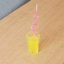 Crazy Loop Straws, (Pack of 50) Crazy Silly Colorful Reusable Drinking Stra I5N9