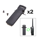 2Pcs Walkie Talkie Spare Back Belt Clip for Baofeng 2-way Radio UV5R
