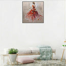 5d Diamond Painting Full Drill Round Diamond Embroidery Butterfly Girl Dres C8P8