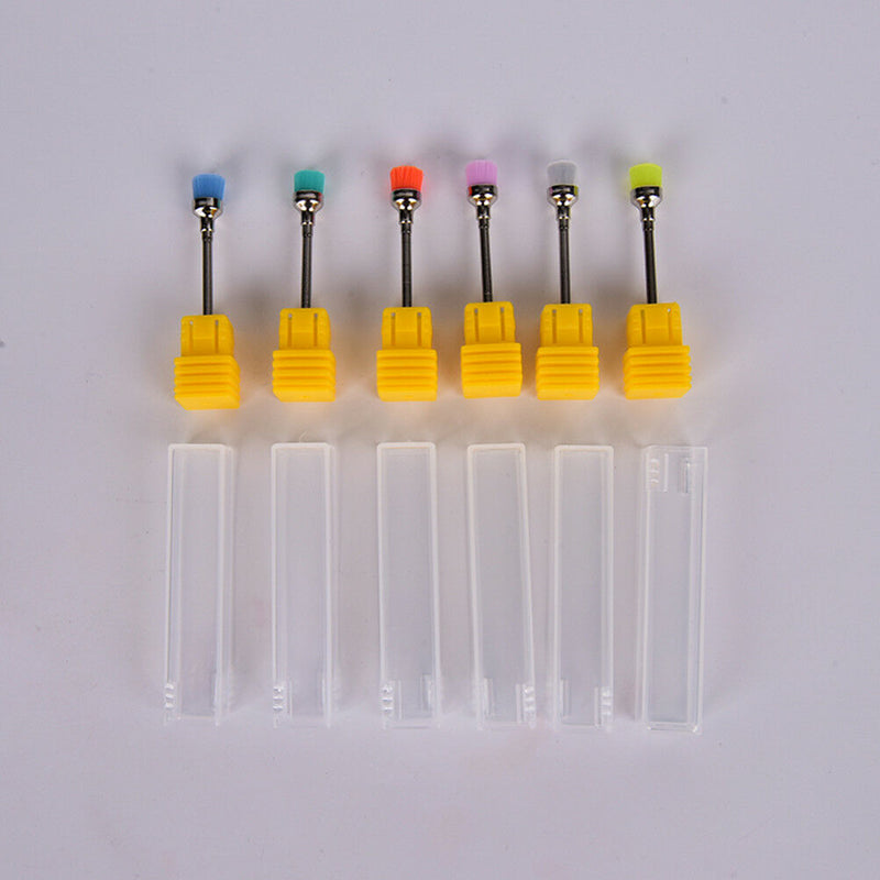 2Pcs Drill Brush Electric Nail Art File Drill Bit For Cleaning Brush Manicure Gw