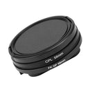 58mm Filter Adapter Ring + CPL Filter w/ Cover for GoPro Hero 5 Housing Case
