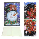 DIY Christmas Snowman Special Shaped Diamond Painting 60 Pages A5 Notebook