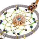 Car Dream Catcher for Rearview Mirror Handmade  Navy Blue Car Charms Hangi FT