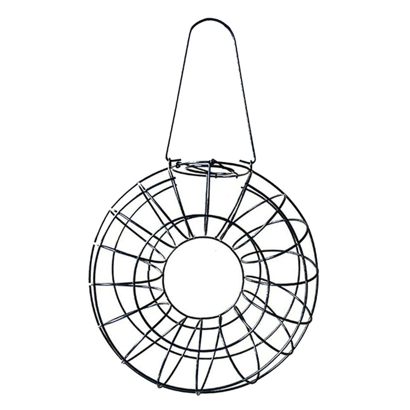 Decorative Metal Bird Feeder Donut Shaped Outdoor Hanging Feeding Garden Decor