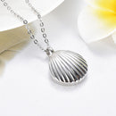 Waterproof Sealed Stainless Steel Shell Shaped Urn Pendant Ashes Container