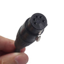 For Microphone Camera XLR 5 Pin Female to XLR 3 Pins Male Plug Cord Wire Black