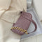 Alligator Pattern Handbag Tote Women Leather Underarm Shoulder Bag (Purple)