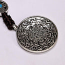 Tibetan Shamans Buddhism Copper Mirror Amulet Pendant Necklace Car Hanging L