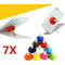 7pc Mini Wooden Hanle Toilet Shape Plunger Rubber Cell Phone Sucker Holder Stand