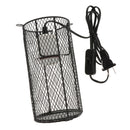 Reptile Heat Light Holder Iron Lampshade Pet Anti-Scald Lamp Shade US Plug