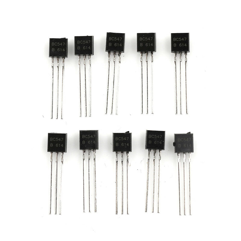 100Pcs BC547 TO-92 NPN 45V 0.1A Transistor component  T2P~ii Nw