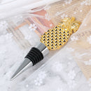 Pineapple Champagne Red Wine Bottle Stopper Vacuum Sealed Twist Favors GiftJR