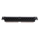 19inch RJ45 24Port Unshielded Blank Staggered Keystone Jack Patch Panel