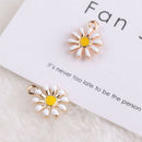 10Pcs/Set Enamel Alloy Sunflower Shape Charms Pendant DIY Craft Jewelry Mak B^X