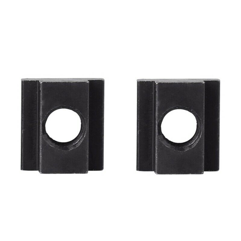 1/2-inch Steel T-Slot Nut Black Oxide Plated Grade 8.8 Tapped Through 5pcs