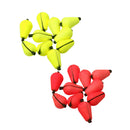 12Pcs Floating Foam Strike Indicator Accessories for Fly Fishing -Red&Yellow