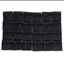 24 Pcs Ring Earring Jewelry Display Gift Box Bowknot Square Case black