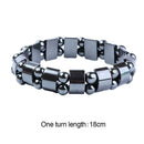 Punk Black Hematite Bracelet Men Women Healthy Bracelets Hand Chain Jewelry