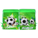 Football non-woven drawstring bag backpack kids travel school decor giftP3C