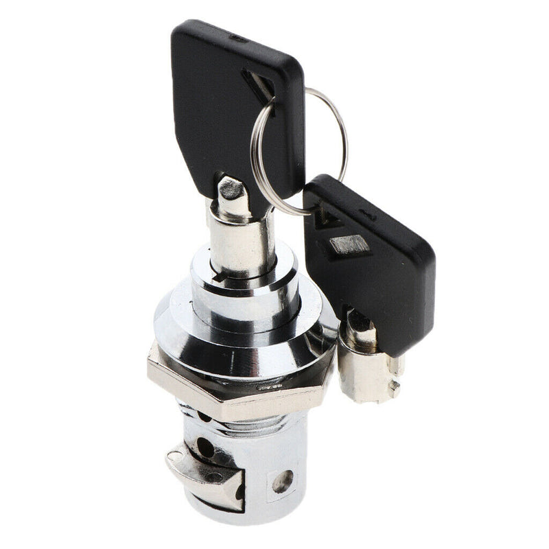 Tubular Cam Lock with Stainless Steel Collar Ring and Chrome Finish