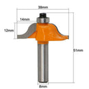 Professional Finger Joint Router Bit 8mm Shank, 1.5inch Cutter Diameter