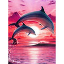 5D DIY Full Drill Diamond Painting Cross Stitch Embroidery Kit (Dolphin01)