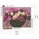 Full Round Drill 5D Rhinestone DIY Bouquet Flowers Diamond Painting (c1049)