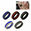Silicone Wedding Ring,Silicone Wedding Band for Men,Tire Style Silicone Rin