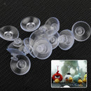 50 Pcs 20mm Clear Suction Cup Hanger Kitchen Bathroom Sucker Wall Window Hooks