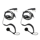 2PC Headphone for Two Way Radio Earhook Interphone Earphone for  UV5R+ UM