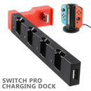 4 Ports Gamepad Controller Charger Holder Dock Station for Switch Joy-con/Pro