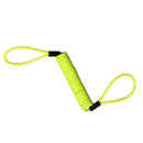 Motorcycle Security Alarm Disc Lock Spring Yellow Reminder Cable 150cm Hot