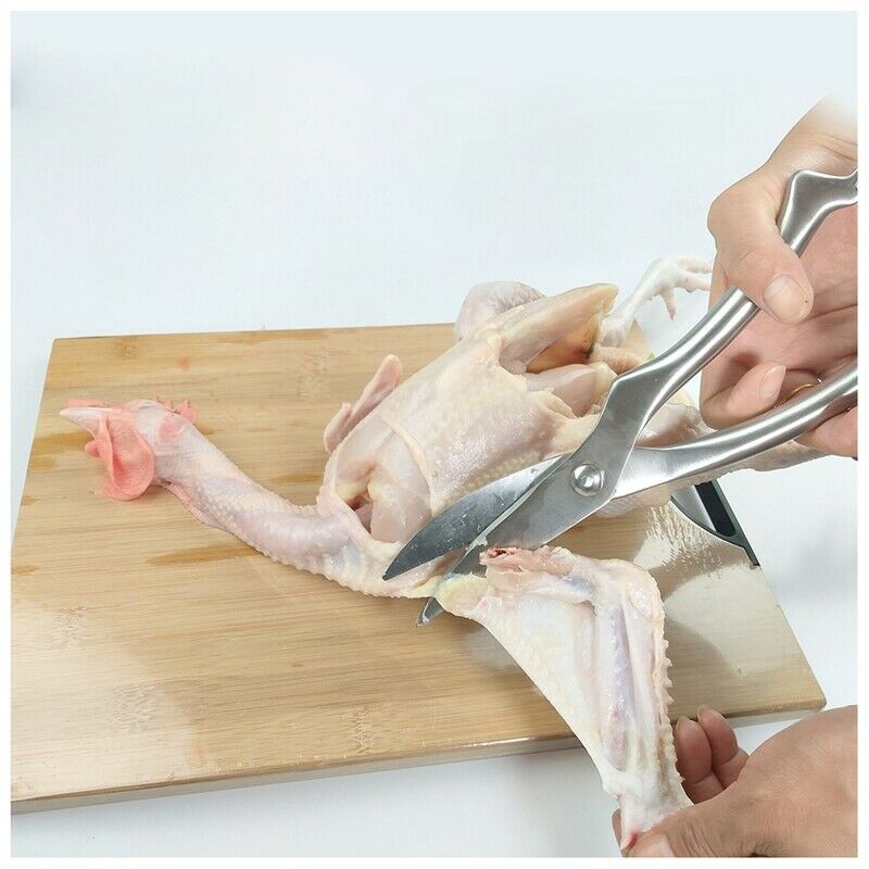 Multi Purpose Stainless Steel Kitchen Shears, Heavy Duty Poultry Scissors w C8K9