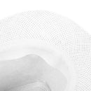 Women Men Fedora Trilby Cap grass Style Packable Travel Sun Summer Hat, Whi