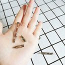 50pcs Brooch Pins DIY Safety Lock Brooches Bag Jewelry Accessories (4cm) A