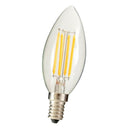 LED Filament Candle Light Bulb For Chandelier Ceiling Light A-Warm White 4W