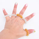 5 PCS Finger Massage Ring Acupuncture Rings Health Care Body Massager Useful MME