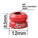 1 Pair Bike Tire Law Mouth Nut Tire Inner Tube Valve Nut Replacement Red