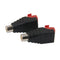 10x Speaker Wire Cable to Audio Female RCA Connector Adapter Plug