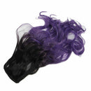Ombre Ponytail Clip in Hair Tail Colored Curly Body Wave Hair Extensions Hi