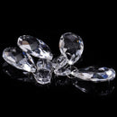 15x 38mm Clear Glass Crystal Chandelier Light Bead Drops Prisms Hanging Pendant