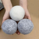 6Pcs Wool Dryer Balls Organic 2.76" Reusable Natural Fabric Softener for LaundFT