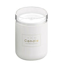 280ML Desk Candle Humidifier USB Mute Mist Maker with Ambient Light (White) A