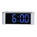 Easy Install Safety LED Display Touch Mirror Clock C/F Alarm Snooze TS-S25-B