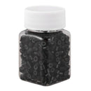 500 Pcs Black 5mm Silicone Lined Micro-ring Links Beads for I Stick Hair Ex