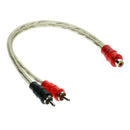 Car Vehicle Stereo Audio Cable Aux Cord 1 Male to 2 Female Conversion Kit
